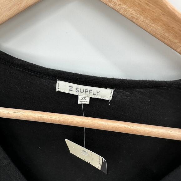 Z SUPPLY NWT Evereve Bailey Tiered Dress in Black // XS - Picture 5 of 8